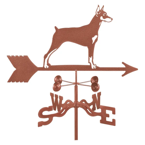 EZ VANE EZ1408-4S Doberman Dog Weathervane with Four Sided Mount