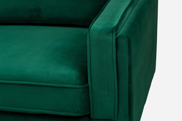 Albany Park Modern Loveseat - Cozy Apartment Sofa Olive Velvet, Gold