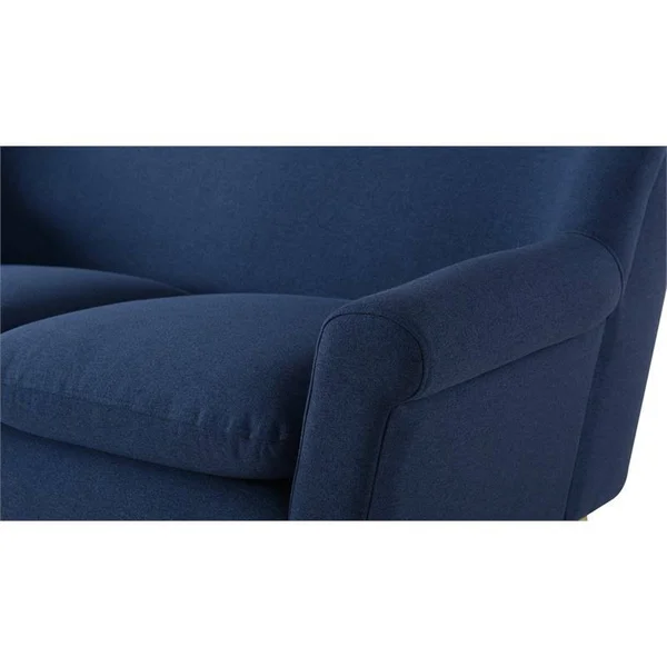 Sandy Wilson Home Phillipe Settee (Dark Sapphire Blue)