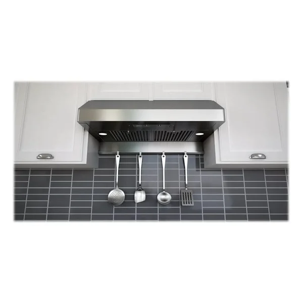 Zephyr Essentials Power Gust Pro-Style AK7136AS290 35.9x22 Convertible Hood - 290 CFM - Stainless Steel