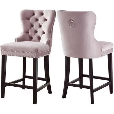 Darby Home Co Costigan 27x22 Counter Stool Upholstery: Pink