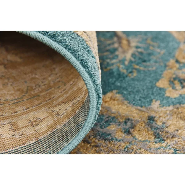 Unique Loom Amal Aurora Area Rug - 8& x 10& Teal
