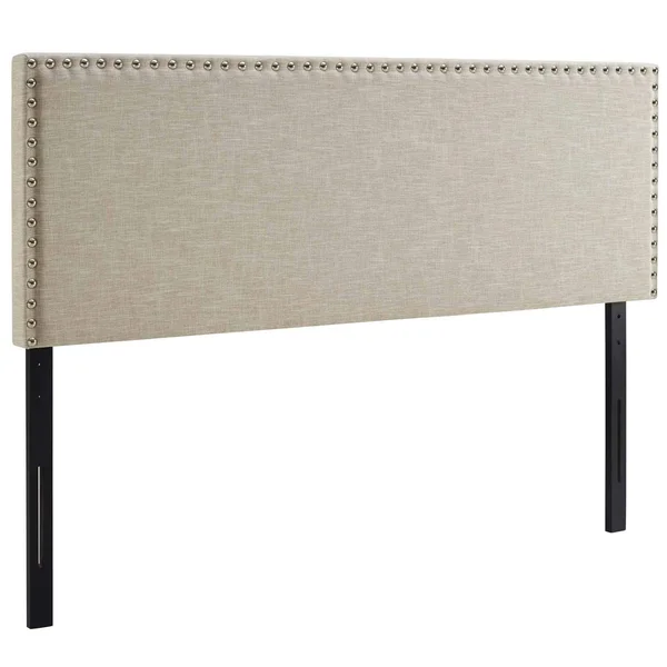 Modway Phoebe Queen Upholstered Fabric Headboard - Beige