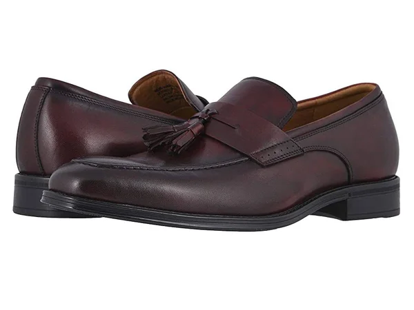 Florsheim Amelio Moc Toe Tassel Slip-On 7.5 Men's Burgundy