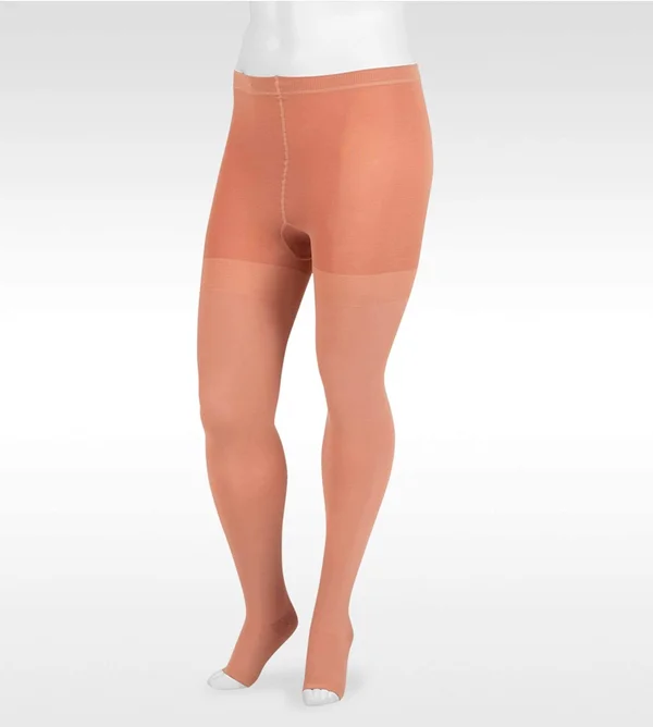 Juzo Dynamic 40-50 mmHg Open Toe Pantyhose - VI, Regular, Beige