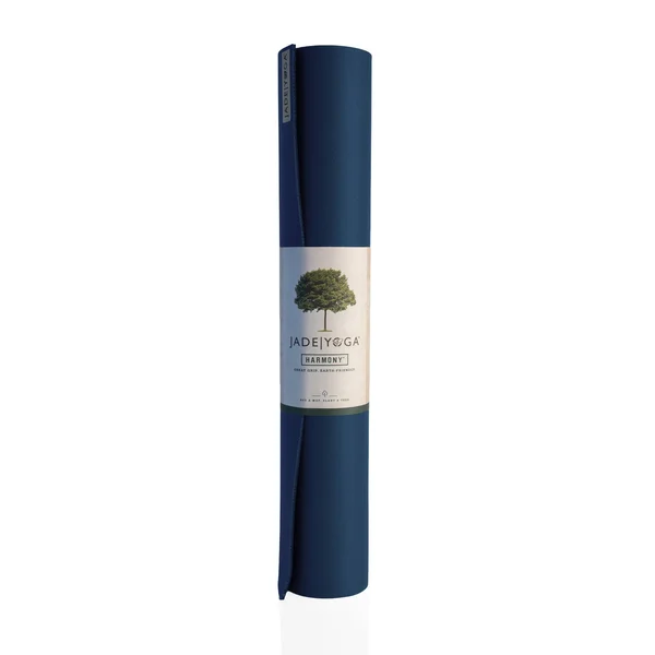 Jade Yoga Harmony Mat, Midnight Blue, 3/16x22 24x22 x 74x22