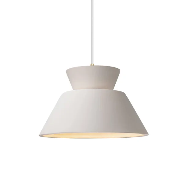 Justice Design Group Radiance 11 inch Mini Pendant - CER-6420-BIS-ABRS