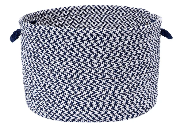 Colonial Mills Outdoor Houndstooth Tweed Area Rug - Navy: 2-ft x 4-ft