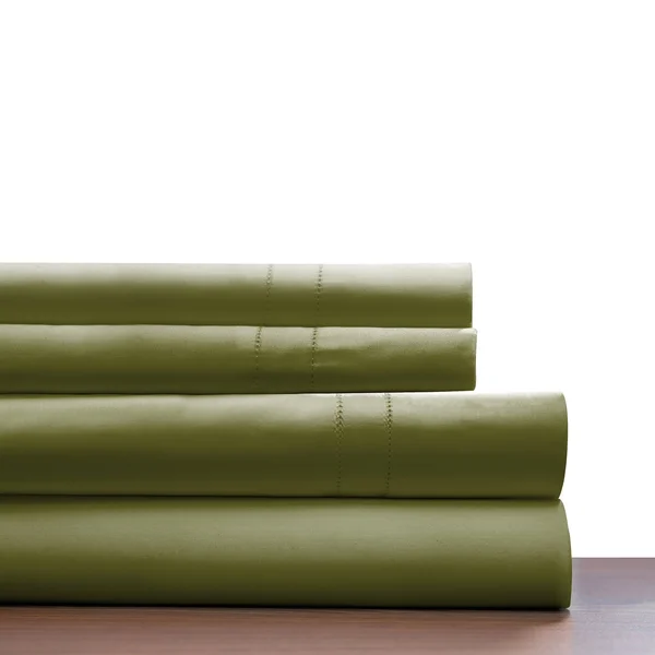 Pointehaven Deep Pocket 620 Thread Count Long Staple Cotton Sheet Set Moss California King