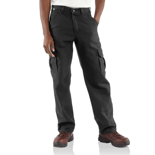 Carhartt Men's Flame Resistant Canvas Cargo Pant - 38x36 - Black