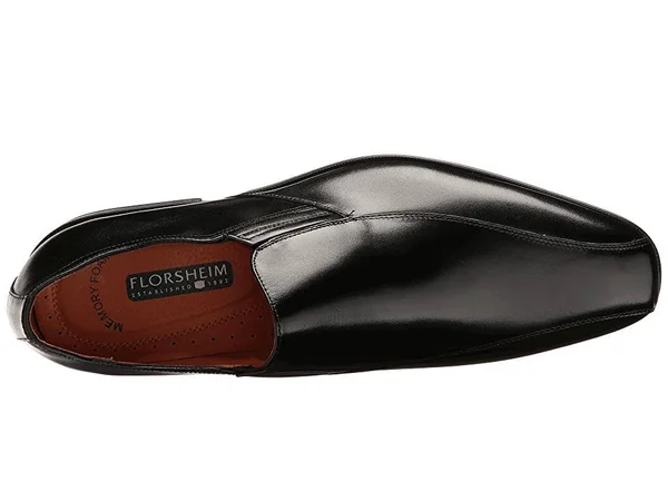 Florsheim Corbetta Bike Toe Slip-On, Men's, Size: 7.5 3E, Black