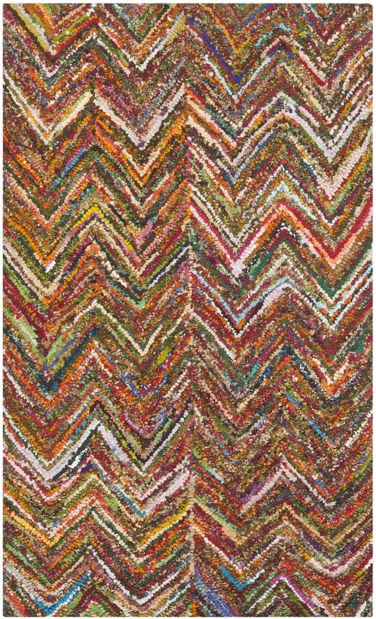 Safavieh Nantucket NAN141B Blue - Multi 5& x 8& Area Rug