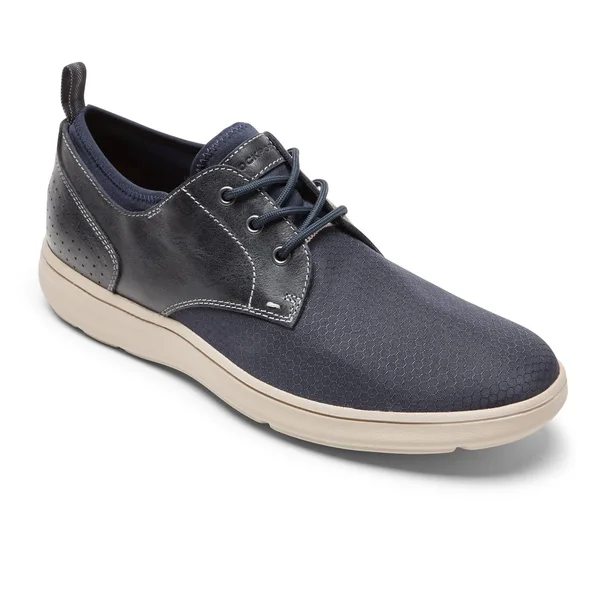 Rockport Mens Zaden Plain Toe Oxford - Size 10 W - Blue