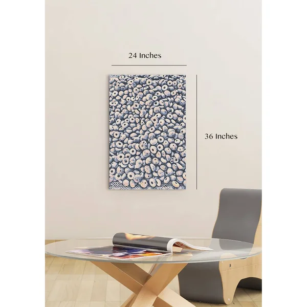 36x22 x 24x22 Endless Shells Premium Stretched Canvas by Amrita Sen in Multi-Color