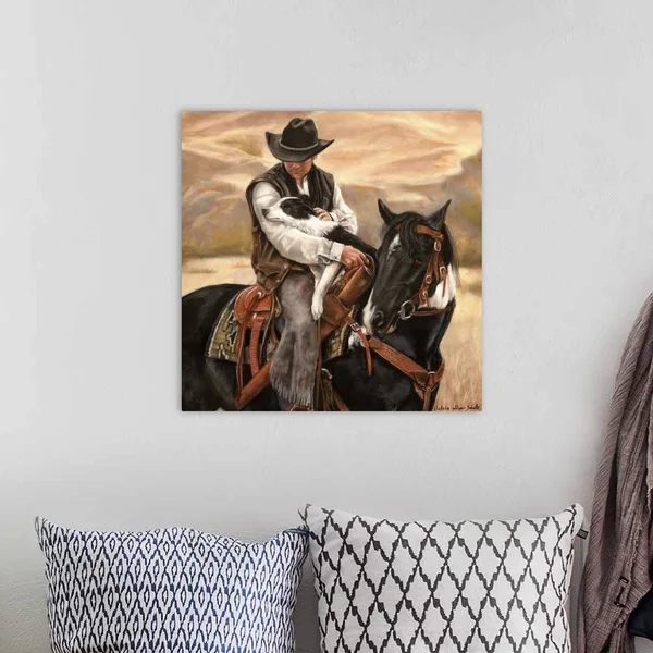 All A Cowboy Needs - Canvas Wall Art, 20x20, Great Big Canvas