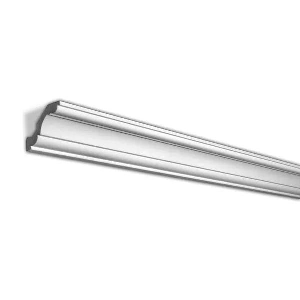 2-1/2 in. x 2-1/2 in. x 96 in. Plain Recycled Polystyrene Crown MOULDING Pro Pack 40 LF (5-Pack)