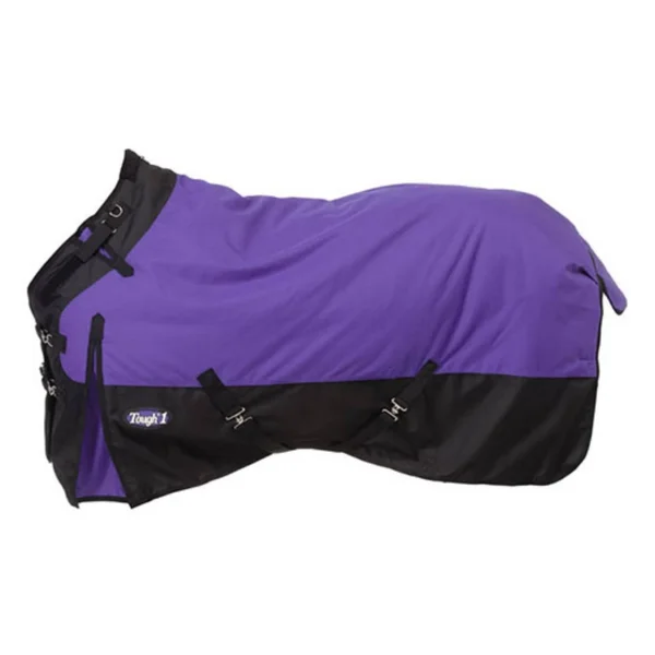 Tough-1 1200D Waterproof Poly Turnout Blanket with Adjustable Snuggit Neck, Purple