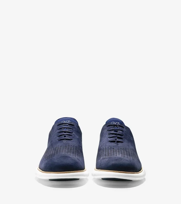 Men's Cole Haan 2.Zerogrand Wingtip - Size 7.5 M - Blue