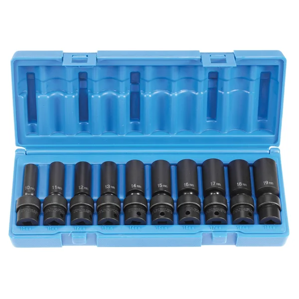 Grey Pneumatic 1210UMD - 3/8x22 Drive 10 Piece Deep Universal Metric Set