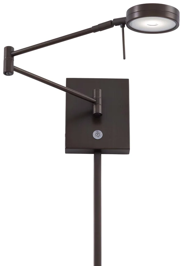George Kovacs P4308-647 LED Swing Arm Wall Lamp - Copper Bronze Patina