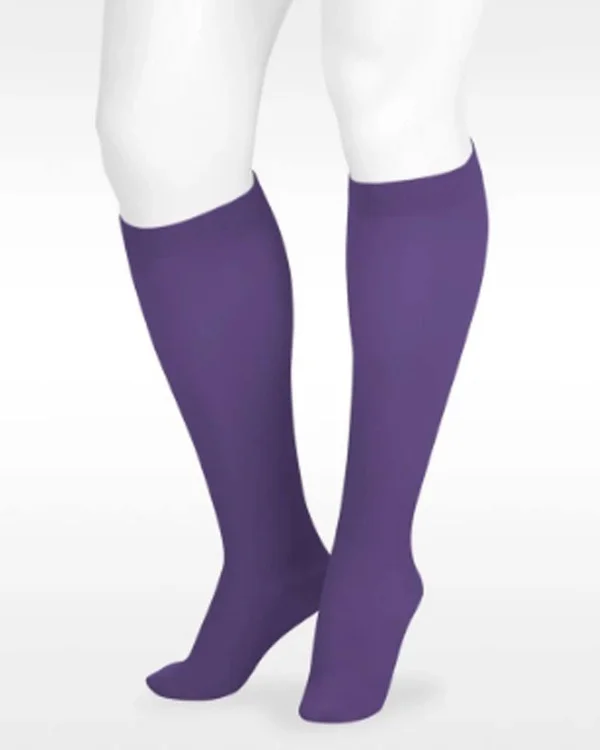 Juzo Soft 15-20 mmHg Open Toe Knee High, V, Regular, Pink