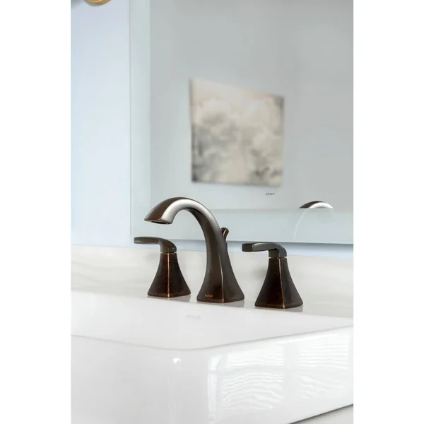 Moen Voss Two-Handle High Arc Bathroom Faucet, Brushed Nickel