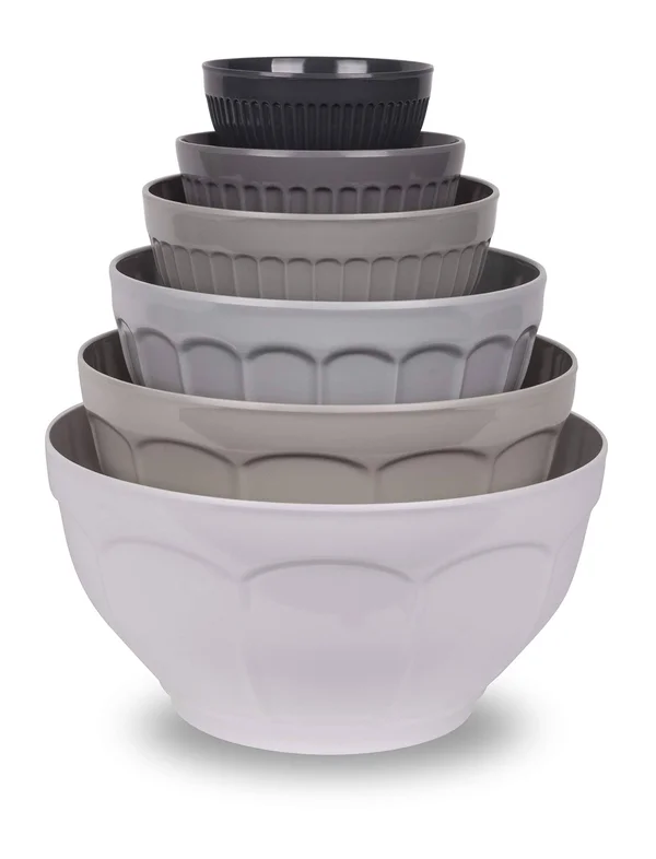 TarHong French Country 6 Piece Melamine Mixing Bowl Set