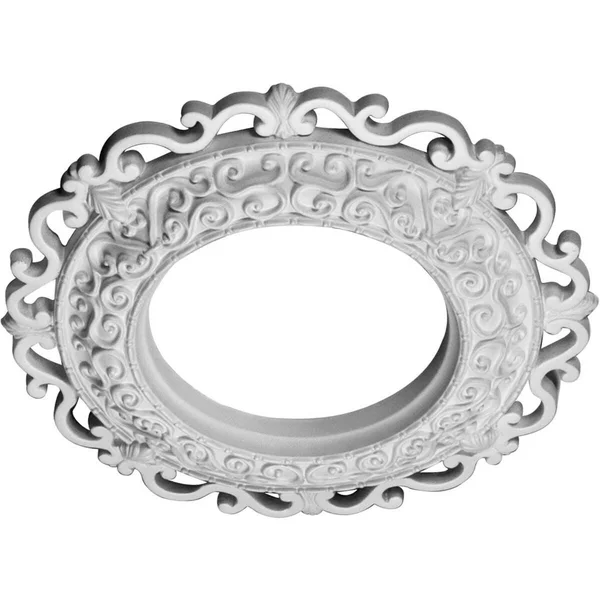 13 1/4x22OD x 6 5/8x22ID x 1 1/8x22P Orrington Ceiling Medallion (Fits Canopies Up to 6 5/8x22), Hand-Painted Americana Crackle
