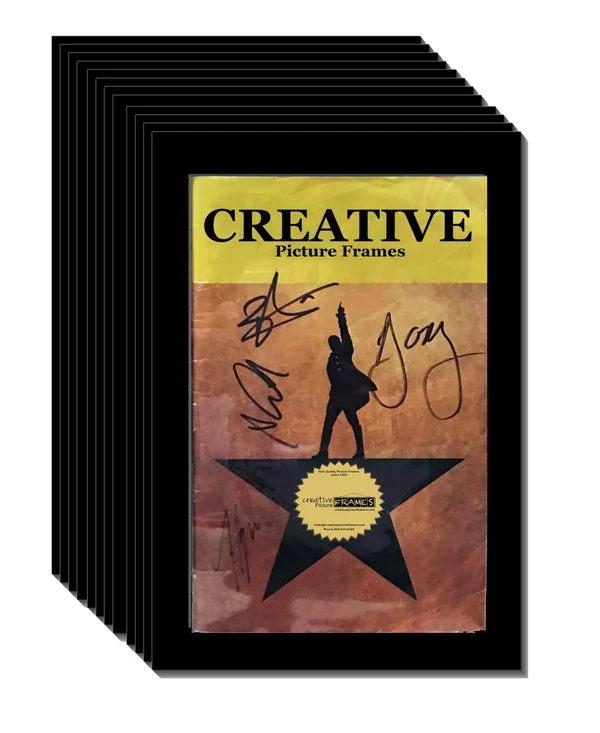 Creativepf [12pk5.5x8.5bk] Black Theatre Frame, Holds 5.5x8.5-inch Media with Installed Hanger and Easel (12-Pack Theatre Bill N