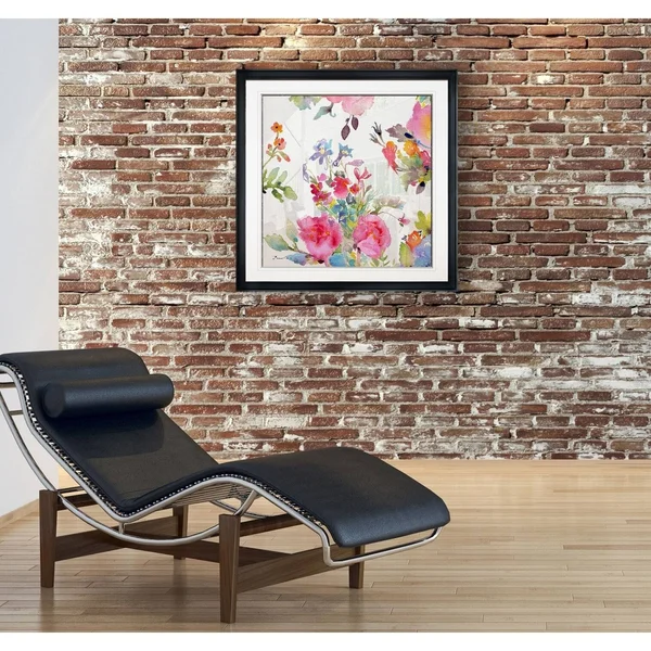 Watercolor Flower Composition I -Framed Giclee Print - 38x38