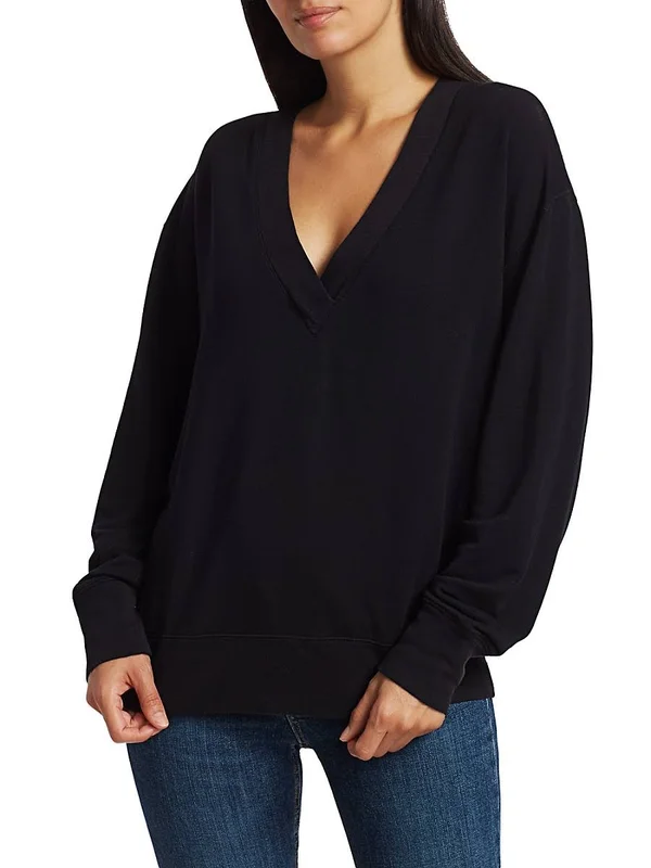 Rag & Bone Women's Flora V-Neck Pullover - Heather Grey - Size Medium