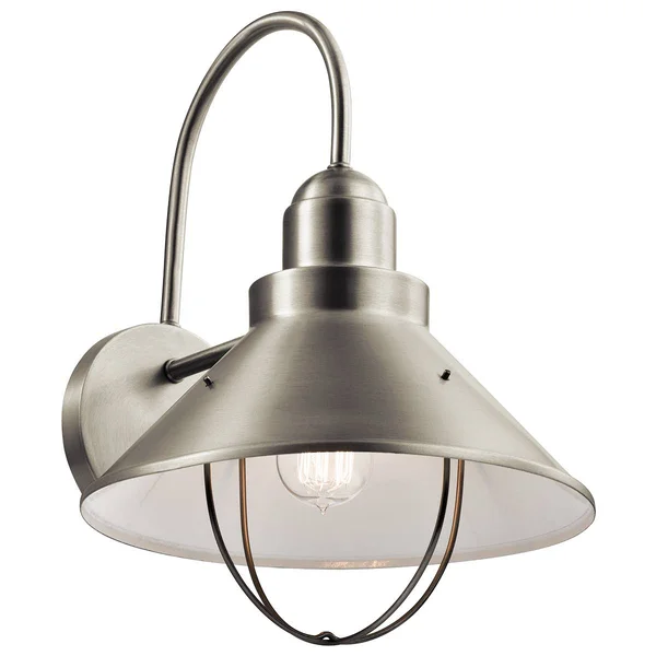 Kichler Seaside 1 Light Outdoor Wall Sconce - Brushed Nickel