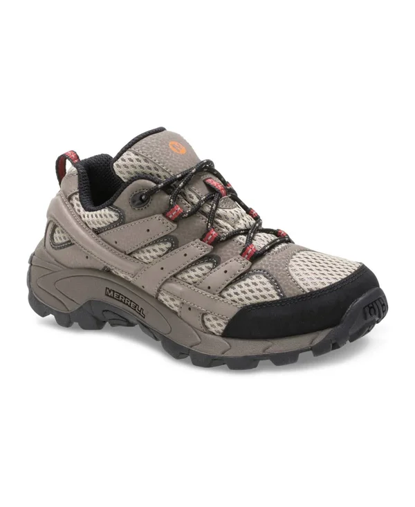 Merrell Moab 2 Low Lace Sneaker Bark Brown - Size 1 W Kids Shoes