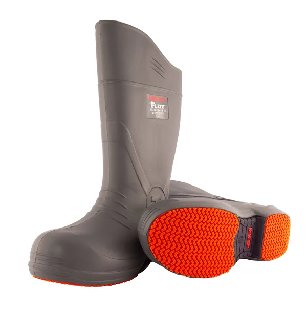 Tingley 28259 Rubber Boot, men's, 13, knee, gray, pr