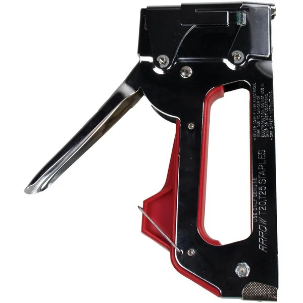 Arrow Dual-Purpose Staple Gun & Wire Tacker with 5000-Pack 3/8 in., 7/16 in. & 9/16 in. T25 Round Crown Staples