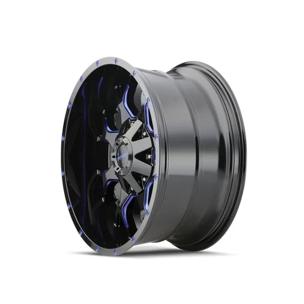 Mayhem Warrior (8015) Blk W/Prism Blue 20x - Black