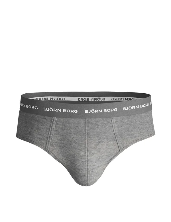 Bjorn Borg Men's Hip Brief Solid 3P Black