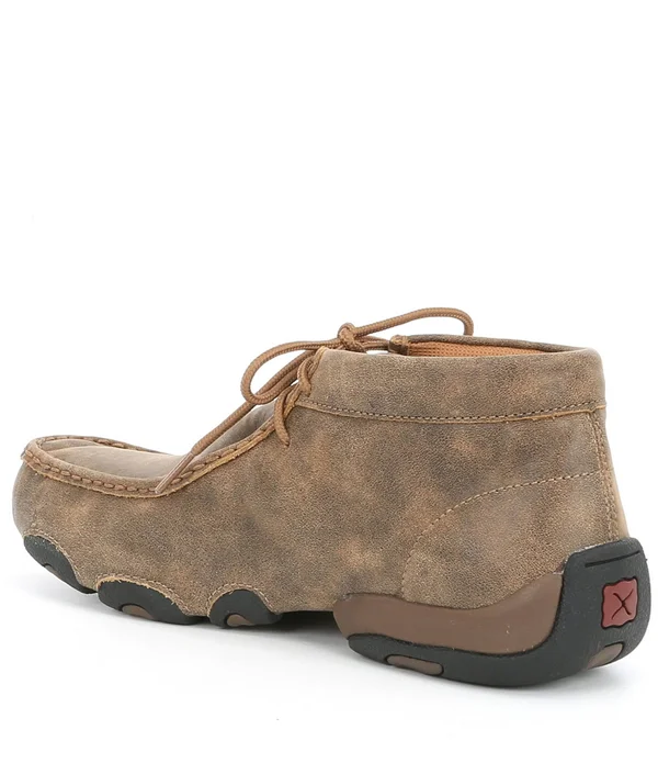 Twisted x Men's Driving Leather Moccasin Lace Up, Mens, 12M, Bomber