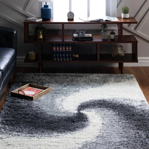 Soft Touch Shag Smoke Gray 7x10 Area Rug