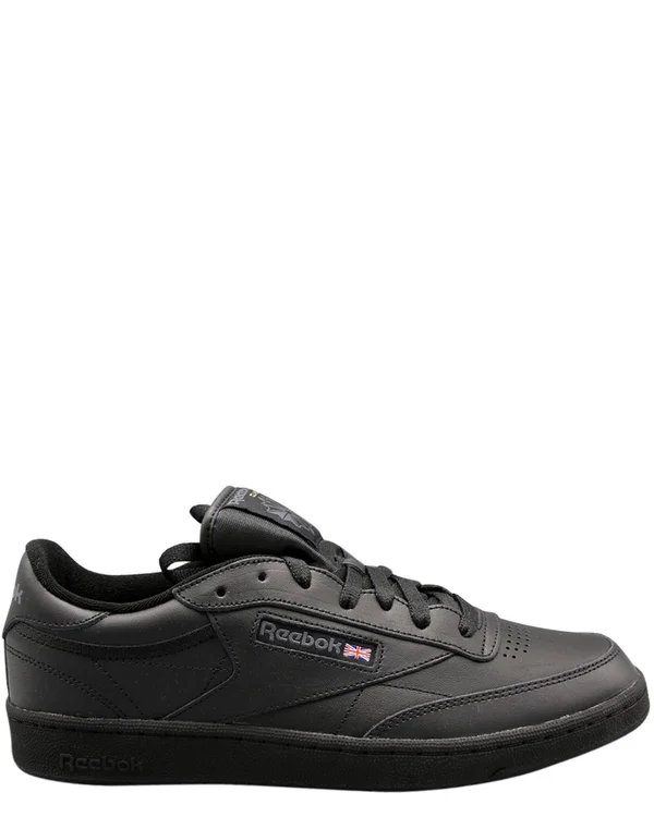 Reebok Club C 85 Black Men's Shoes, Size: 10