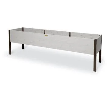 Eco-Stained Elevated Cedar Planter Box 2 ft x 8 ft - Elevated Planters - Gardener's Supply Company