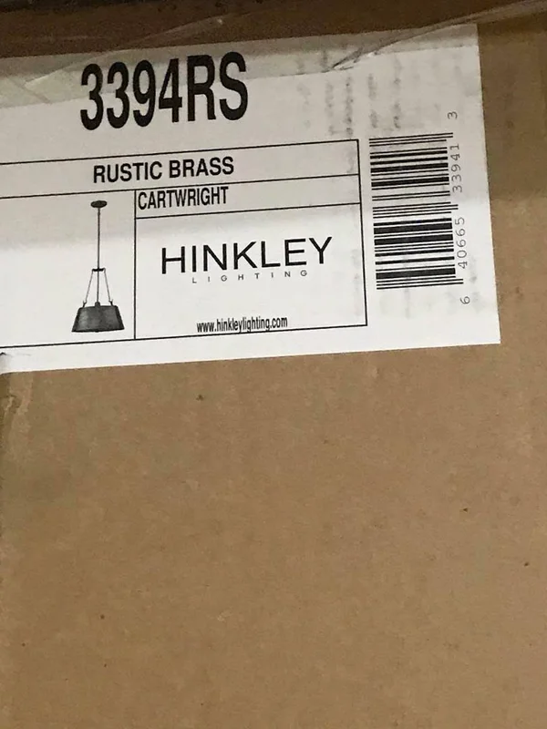 Hinkley Lighting 3394RS Cartwright Pendant Rustic Brass