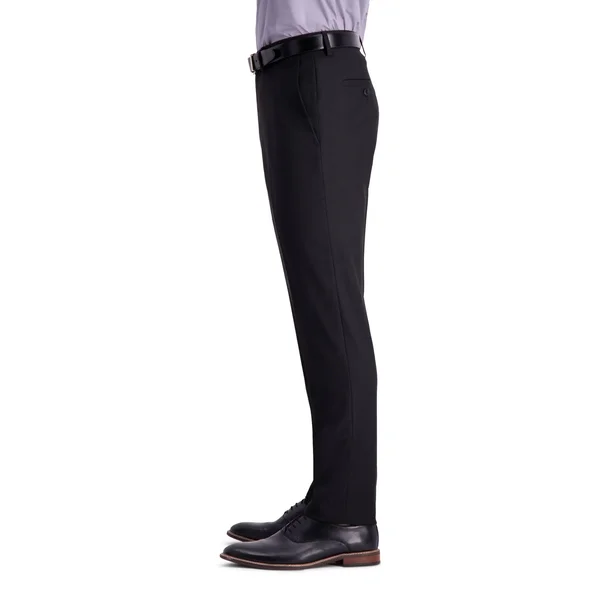 Kenneth Cole Reaction Men's Slim-Fit Stretch Premium Textured Weave Dress Pants - Charcoal