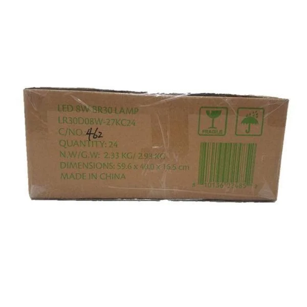 Simply Conserve LED Light Bulbs, 8W (65w Equiv) Dimmable R30, Warm White, Quick Install 24-Count Contractor Pack