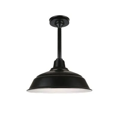 Yamada 1 - Light Single Dome Pendant 17 Stories Finish: Black - Size: 22.5x22 H x 17x22 W x 17x22 D