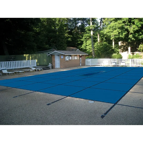 Water Warden 20& x 40& Pool Safety Cover with Center Step (Blue)