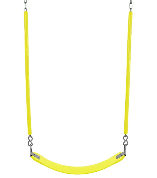 Swingan Belt Swing for All Ages - Yellow, Soft Grip Chain