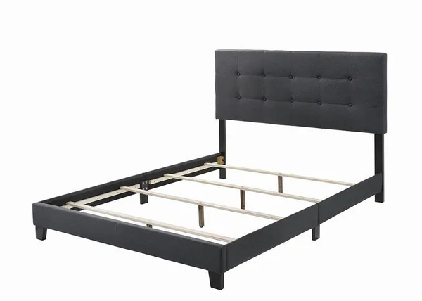 Coaster Mapes Charcoal Full Upholstered Bed-305746F