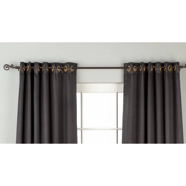 Black Ring, Grommet Top 90% Blackout Curtain, Drape, Panel - Piece