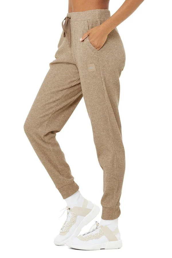 Alo Yoga, Muse Sweatpant in Gravel Heather, Size: Large